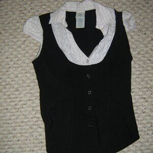 72k capped sleeve vest shirt